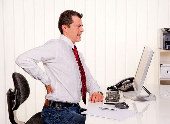 dureri de spate cu muncă sedentară